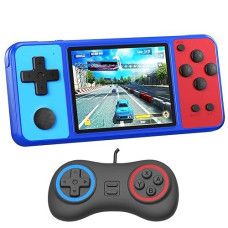 Great Boy Handheld Game Console For Kids Preloaded 270 Classic Retro Games With 3.0'' Color Display And Gamepad Rechargeable Arcade Gaming Player (Blue)