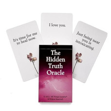 All Things Intuitive The Hidden Truth Oracle - Messages For Relationships In Challenge, 54 Cards, Indie, Premium Card Stock - Made In Usa, Pink