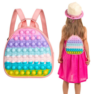 Vanblue Pop Mini Backpack Gift For Girls Fidget Shoulder Preschool Bag Purse Fidget Party Favors Fidget Bag Gift For Kids Preschool Birthday Party Adhd Anxiety Stress Relief