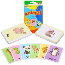 Suloli Alphabet Flash Cards Set Of 4 Small Boxes For Toddlers, Flashcards Shapes & Animals & Fruits & Body Fun Learning And Educational Kids Cards(144 Cards)