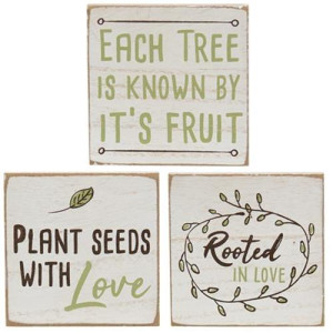 Rooted In Love Square Block, 3 asstd