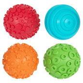Ready 2 Learn Paint And Dough Texture Spheres - Set Of 4 - Ages 2 + - Mix And Match Sensory Fidget Toys For Toddlers - Diy Textures And Patterns