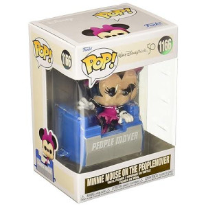 Funko Pop! Disney: Walt Disney World 50Th - Minnie Mouse On The People Mover, Multicolor