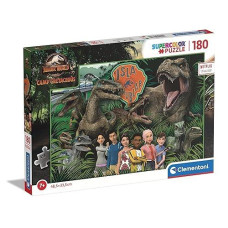 Clementoni 29774 Jurassic Park/World Supercolor Camp Cretaceous-180 Pieces-Jigsaw Kids Age 7, Netflix Series Made In Italy, Cartoon Puzzles, Multicoloured