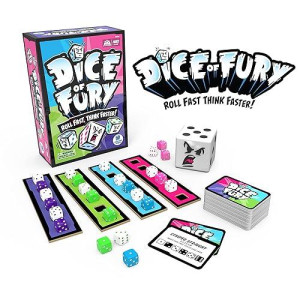 Educational Insights Dice Of Fury Fast Paced Family Dice Game, Toy Gift For Boys & Girls, Teens & Adults, Ages 7-99