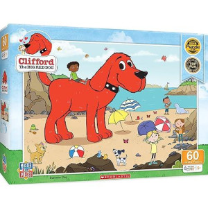 Masterpieces 60 Piece Jigsaw Puzzle For Kids - Clifford Summer Day - 19"X14"
