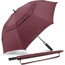 Ninemax Large Golf Umbrella Windproof 546268 Inch Extra Large, Automatic Open Double Canopy Vented Oversized Adult Umbrella For Rain And Wind