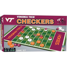Baby Fanatics Masterpieces Family Game - Ncaa Virginia Tech Hokies Checkers - Officially Licensed Board Game For Kids & Adults