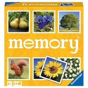 Ravensburger Nature Memory Game - Matching Picture Snap Pairs For Kids Age 6 Years Up