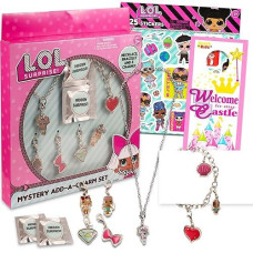 Vbjzo Lol Accessories Set Lol Dolls Dress Up Bundle - Lol Dolls Bracelet, Necklace, Lol Stickers, And More (Lol Dolls Party Favors)