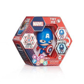 Wow! Pods Avengers Collection - Captain America | Superhero Light-Up Bobble-Head Figure | Official Marvel Collectable Toys & Gifts