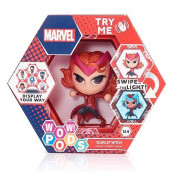 Wow! Pods Avengers Collection - Scarlet Witch | Superhero Light-Up Bobble-Head Figure | Official Marvel Collectable Toys & Gifts,4 Inches