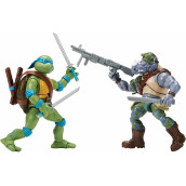 Teenage Mutant Ninja Turtles Leo Vs. Rocksteady 2 Pack