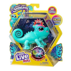Little Live Pets Chameleon - Interactive Color-Changing Light-Up Toy With 30+ Sounds & Emotions, Repeats Back, Beat Detection (Ages 5+)