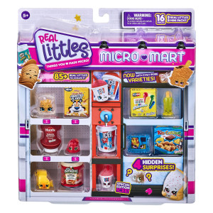 Shopkins Real Littles collectors Pack 8 Real Littles Plus 8 Real Branded Mini Packs (16 Total Pieces) Style May Vary