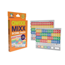 gamewright Qwixx Mixx - genuine Enhanced game Play Add-On Replacement Scorecards for Qwixx - A Fast Family Dice game, 8 + years
