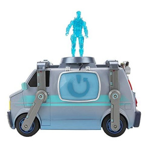 Fornite Fnt0732 Fortnite Feature Deluxe Van, Electronic Vehicle With 4-Inch Articulated Reboot Recruit (Jonesy) Figures And Accessory, Multi