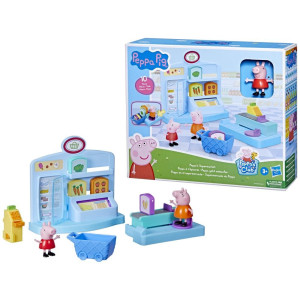 Peppa Pig Peppas Adventures Peppas Supermarket Playset Preschool Toy: 2 Figures, 8 Accessories; For Ages 3 And Up Multicolor