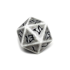 Giant 48Mm Plastic D20 Dice - Dice Of The Giants Series - Huge 20 Sided Dice (Stone Giant)
