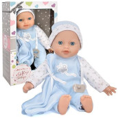 Gift Boutique Baby Boy Doll For Toddlers 12 Inch Soft Body Baby Doll In Gift Box, Baby Doll With Pacifier, Blanket And Blue Clothes