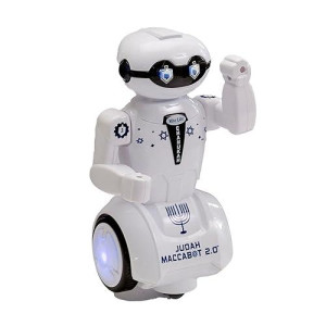 Rite Lite Maccabot 2.0 Chanukah Robot - Great Hanukkah Gift For Kids! - Hanukkah Robot Toy Plays 3 Chanukah Songs