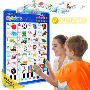 Joypath Electronic Interactive Alphabet Wall Chart, Talking Abc Poster, 123S Music Learning Poster, Preschool Early Educational Toys For Toddlers 1-3, Gifts For Age 2 3 4 5 Year Old Boys Girls Kids