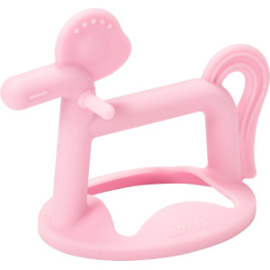 Moyuum Pony Teether - 100% Silicone, Wearable Type, Baby Chew Toy, Pack Of 1 (Pink)