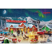 Tektalk Puzzles For Adults,Jigsaw Puzzles For Adults,Jigsaw Puzzle For Teens & Adults (1000 Piece Wooden Puzzle, Christmas Joy)