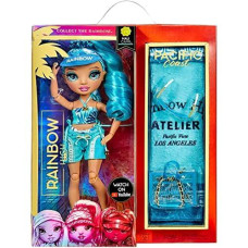 Rainbow High Pacific Coast Hali Capri (Blue) Fashion Doll With Pool Accessories Playset, And Interchangeable Legs. Great Gift For Kids Ages 6-12+ Years, Multicolor