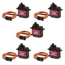 5Pcs Mg90S Servo Micro 9G Servo Motor Geared Micro Servo Motor 9G Smart Robot Compatible With Raspberry Pi Project Car Helicopter Airplane Boat (Control Angle 180)