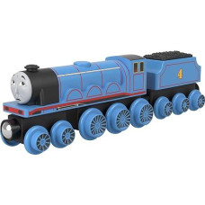 Thomas & Friends Wooden Railway Gordon Engine And Coal Car, Push-Along Train Made From Sustainably Sourced Wood For Kids 2 Years And Up