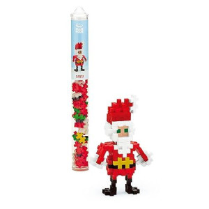 Plus Plus - Santa Claus - 70 Piece, Construction Building Stem/Steam Toy, Interlocking Mini Puzzle Blocks For Kids, Mini Maker Tube