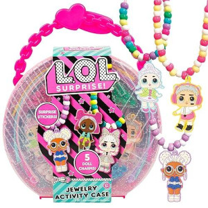 Lol Surprise Jewelry Activity Case, Create Your Own Lol Surprise Jewelry, Bead Kit Great For Travel And On-The-Go, 100 Custom Accessories, Diy Jewelry Kit For Kids Ages 5, 6, 7, 8, 9