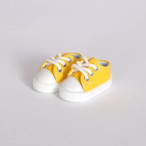 Xidondon 1/6 Bjd Sd Size Doll 30Cm Body Shoes Canvas Sports Casual Shoes 1/6 Yosd Doll Shoes Doll Accessories (Yellow)