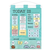 The Peanutshell Preschool Educational Wall Calendar - 53 Fabric Pieces For Months, Days, Years, Weather, & Seasons