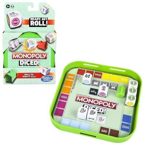Monopoly Diced Game, Easy To Learn Game, Quick Game, Portable Travel Board Game, Fast Game For Kids Ages 8 And Up