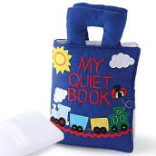 The Peanutshell Quiet Book For Toddlers Travel Toy & Educational Busy Book Wash Bag Included