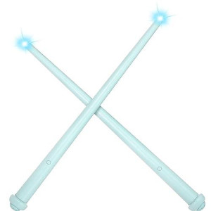 Gejoy Weewooday 2 Piece Light Up Wand Magic Princess Wands Light Sound Toy Cosplay Props For Kids(Blue)