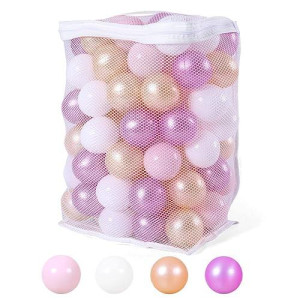 Heopeis Ball Pit Balls For Toddlers Ball Pit, Crush Proof Plastic Balls Children Toy Balls Baby Play Balls Ocean Balls 2.2 Inches, 100 Balls.