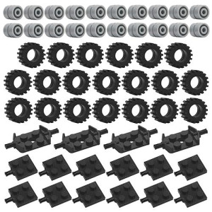 Tires Wheels And Axles Sets - 56 Pieces Brick Accessories Basic Classic Building Block Toys,Car Truck Wheels Parts