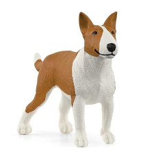Schleich Farm World, Cute And Realistic Dog Toy Animals For Boys And Girls, Bull Terrier Dog Figurine, Ages 3+