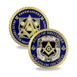Glamtune Masonic Challenge Coin Master Mason Freemasonry Brotherhood Coin