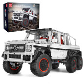 Mould King 13061 Off-Road Pickup Trucks Building Kits Toy, 6X6 Moc Building Blocks Model Off-Road Vehicle With Motor/App Remote Control, Gift For Kids Age 8+/Adult Enthusiasts(3686 Pieces)
