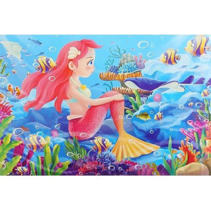 Lelemon Mermaid Puzzles For Kids Ages 4-8, 60 Piece Puzzles For Kids Ages 3-5 In A Metal Box,Princess Puzzle Games Kids Puzzles,Educational Jigsaw Puzzles Toys Gifts For Girls And Boys