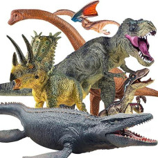 Lavesom 6Pcs Jumbo Dinosaur Toy Set, Realistic Dinosaur Toys For Kids - Large Dino Playset For Boys And Girls 3 4 5 6 7 Year Old Children Birthday Dinosaur Lovers