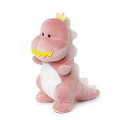 Adorlynetty Dinosaur Stuffed Animal, 12In Pink T-Rex Plush Toy, Soft Dino Plushie For Kids Boys Girls