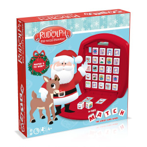Top Trumps Match Game Rudolph - Family Board Games For Kids And Adults - Matching Game And Memory Game - Fun Two Player Kids Games - Memories And Learning, Board Games For Kids 4 And Up