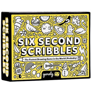 Six Second Scribbles: The Frantically Fast And Fantastically Fun Drawing Game A Family Friendly Party Game For Children, Teens And Adults (Six Second Scribbles)