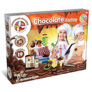 Science4You Chocolate Factory For Kids - Chocolate Making Kit + 31 Experiments + Molds Included, Kid