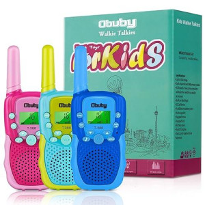 Toys For 3-12 Year Old Boys Walkie Talkies For Kids 22 Channels 2 Way Radio Gifts Toys With Backlit Lcd Flashlight 3 Kms Range Gift Toys For Age 3 Up Boy And Girls To Outside, Hiking, Camping